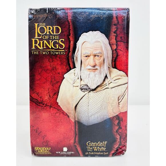 Sideshow Weta Gandalf the White 1:4 Bust Lord of the Rings Two Towers #0017/2000 - Picture 1 of 9